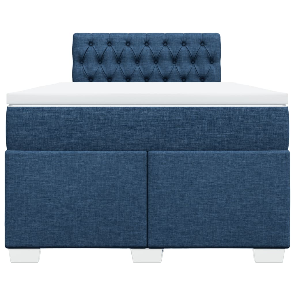 Giroletto a Molle con Materasso Blu 120x190 cm in Tessuto | homemem39