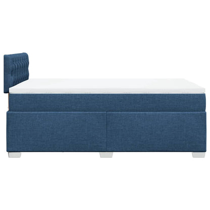 Giroletto a Molle con Materasso Blu 120x190 cm in Tessuto | homemem39