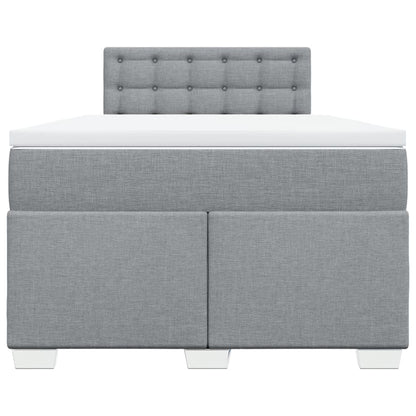 Giroletto a Molle con Materasso Grigio Chiaro 120x190cm Tessuto | homemem39