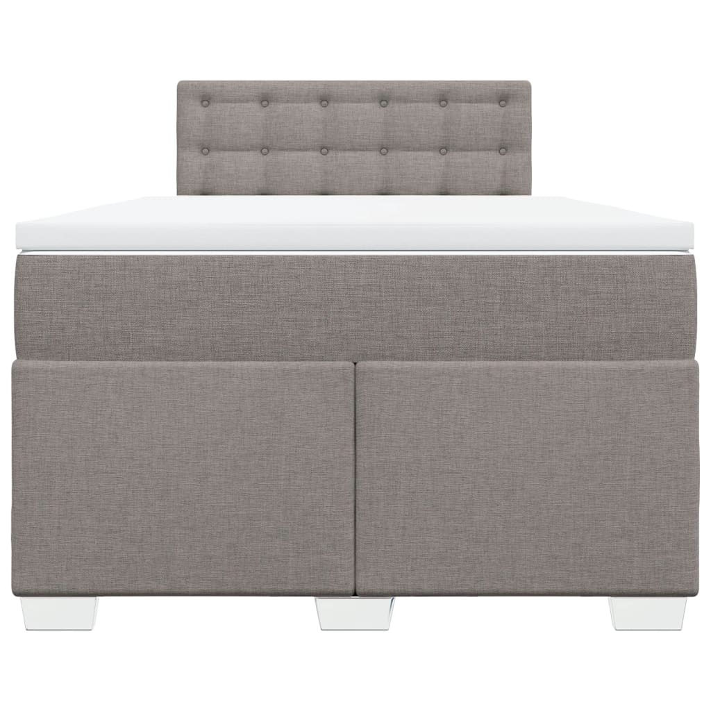 Giroletto a Molle con Materasso Tortora 120x190 cm in Tessuto | homemem39