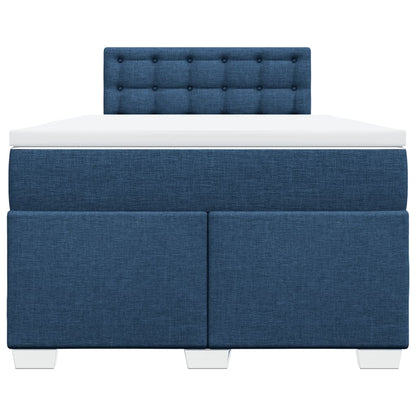 Giroletto a Molle con Materasso Blu 120x190 cm in Tessuto