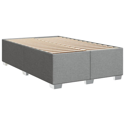 Giroletto a Molle con Materasso Grigio Chiaro 120x200cm Tessuto | homemem39