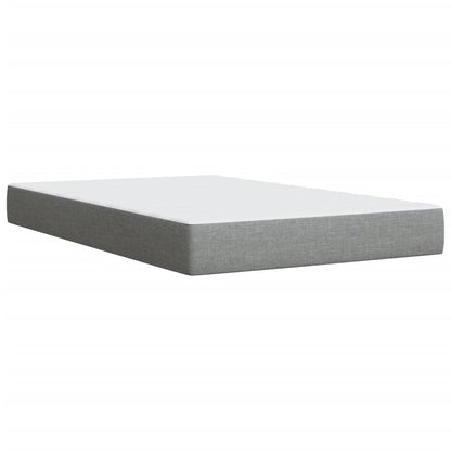 Giroletto a Molle con Materasso Grigio Chiaro 120x200cm Tessuto | homemem39