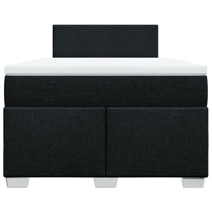 Giroletto a Molle con Materasso Nero 120x200 cm in Tessuto - homemem39