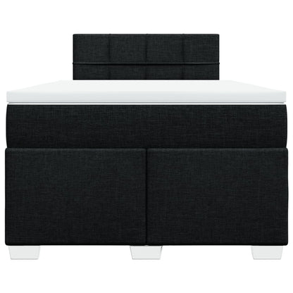 Giroletto a Molle con Materasso Nero 120x200 cm in Tessuto - homemem39