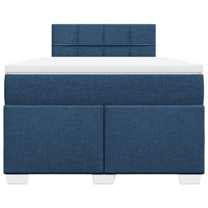 Giroletto a Molle con Materasso Blu 120x200 cm in Tessuto