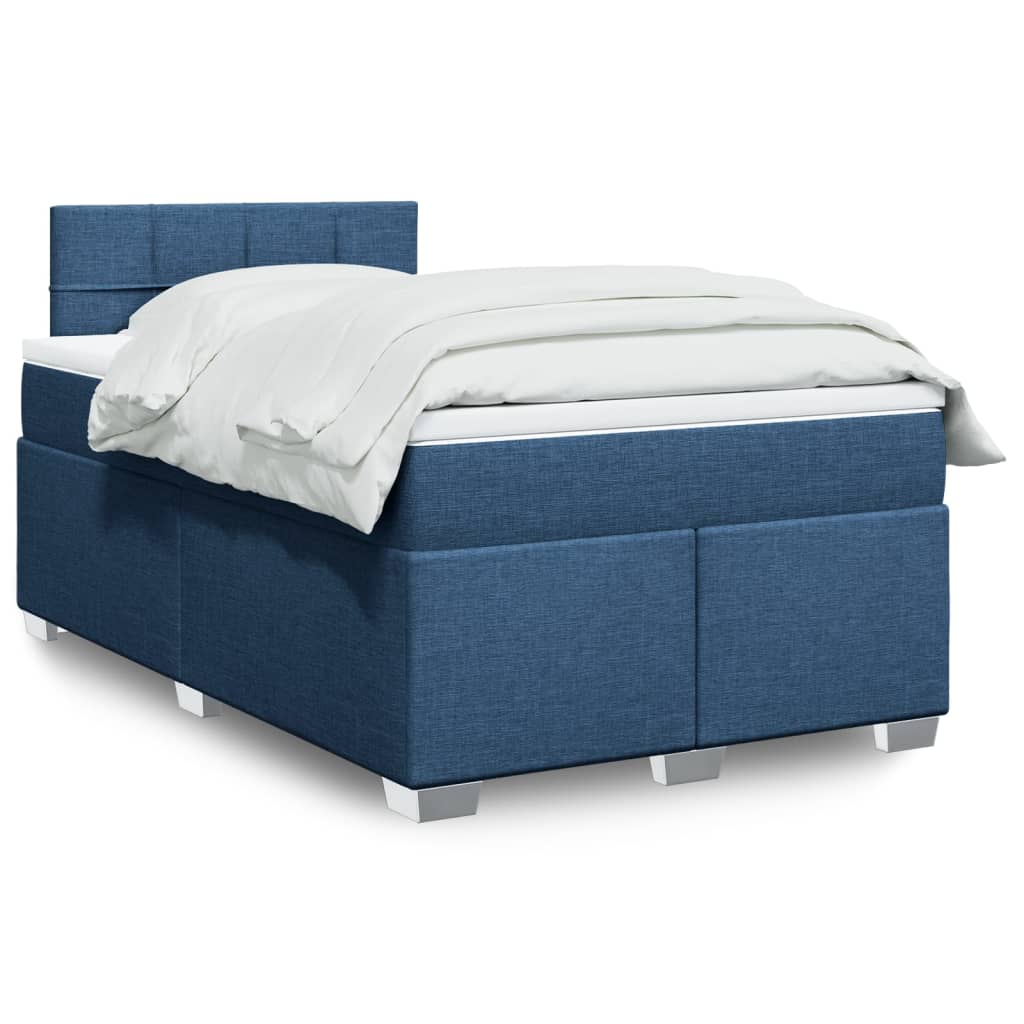 Giroletto a Molle con Materasso Blu 120x200 cm in Tessuto | homemem39