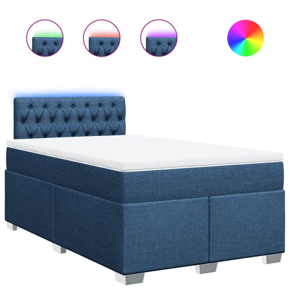 Giroletto a Molle con Materasso Blu 120x200 cm in Tessuto | homemem39