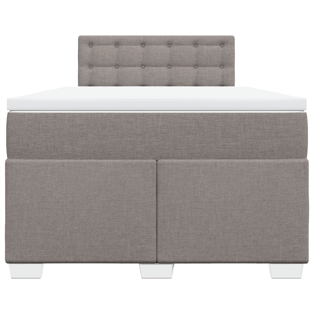 Giroletto a Molle con Materasso Tortora 120x200 cm in Tessuto | homemem39