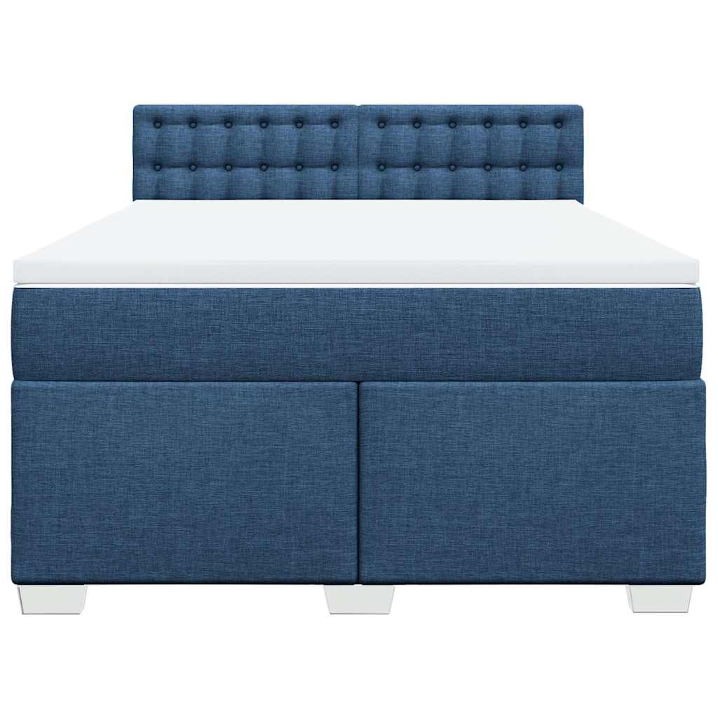 Giroletto a Molle con Materasso Blu 140x190 cm in Tessuto | homemem39