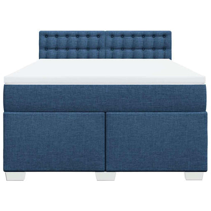 Giroletto a Molle con Materasso Blu 140x190 cm in Tessuto | homemem39