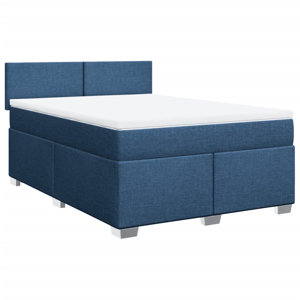 Giroletto a Molle con Materasso Blu 140x200 cm in Tessuto | homemem39