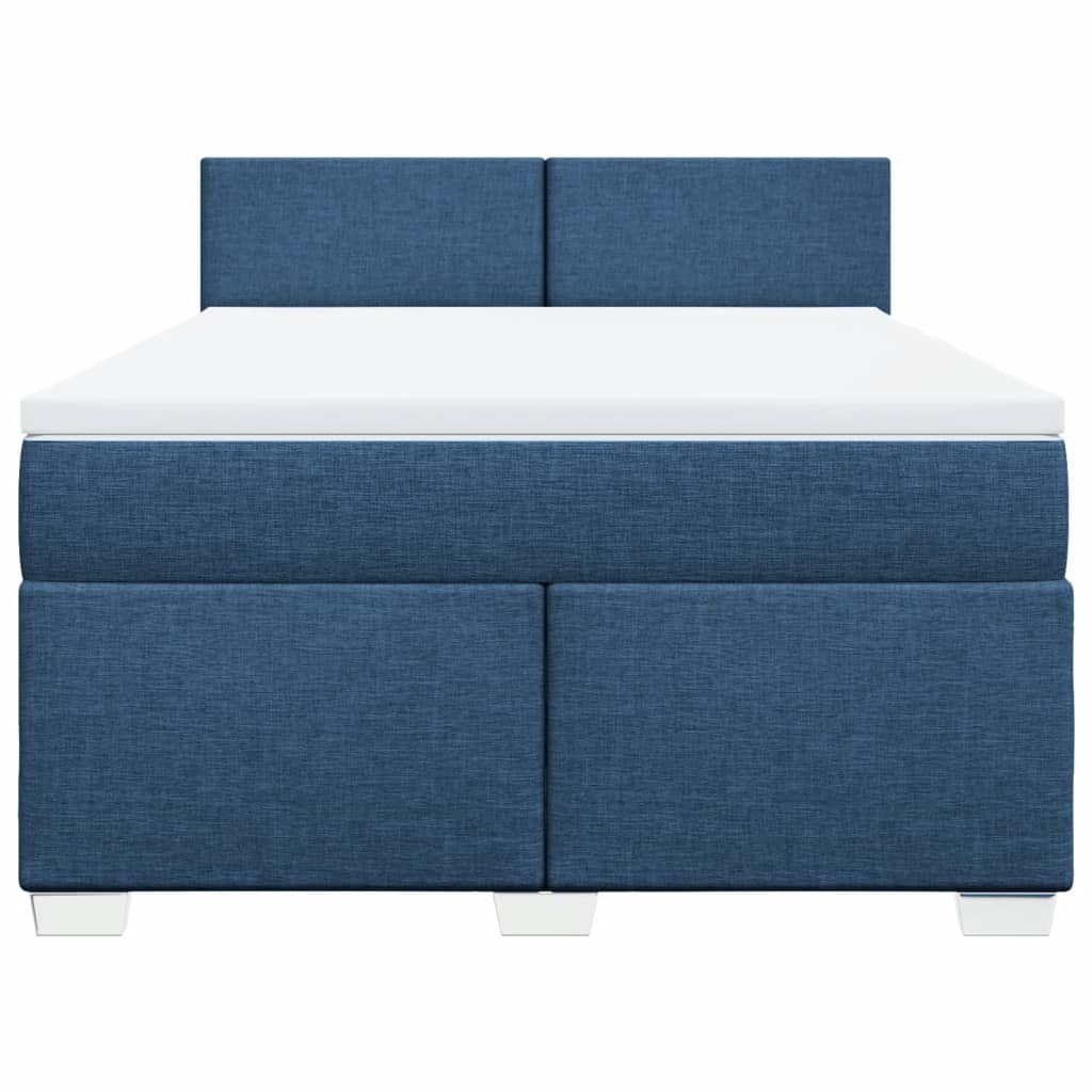 Giroletto a Molle con Materasso Blu 140x200 cm in Tessuto | homemem39