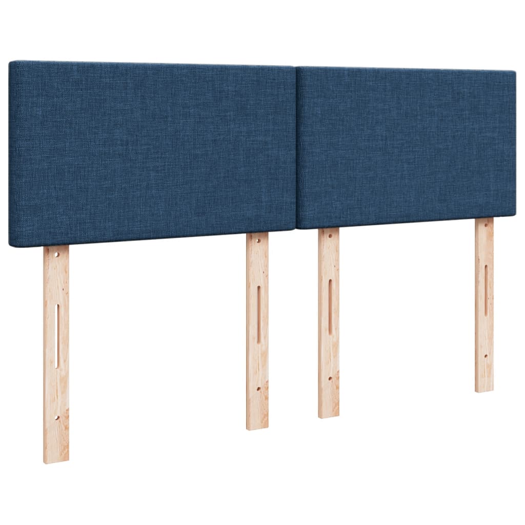 Giroletto a Molle con Materasso Blu 140x200 cm in Tessuto | homemem39