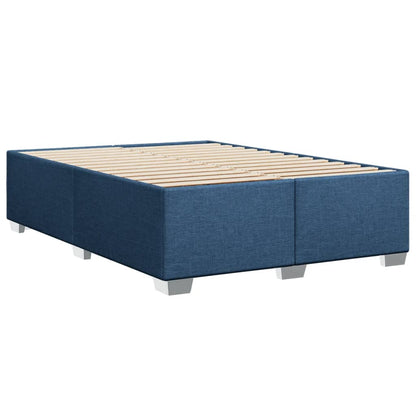 Giroletto a Molle con Materasso Blu 140x200 cm in Tessuto | homemem39