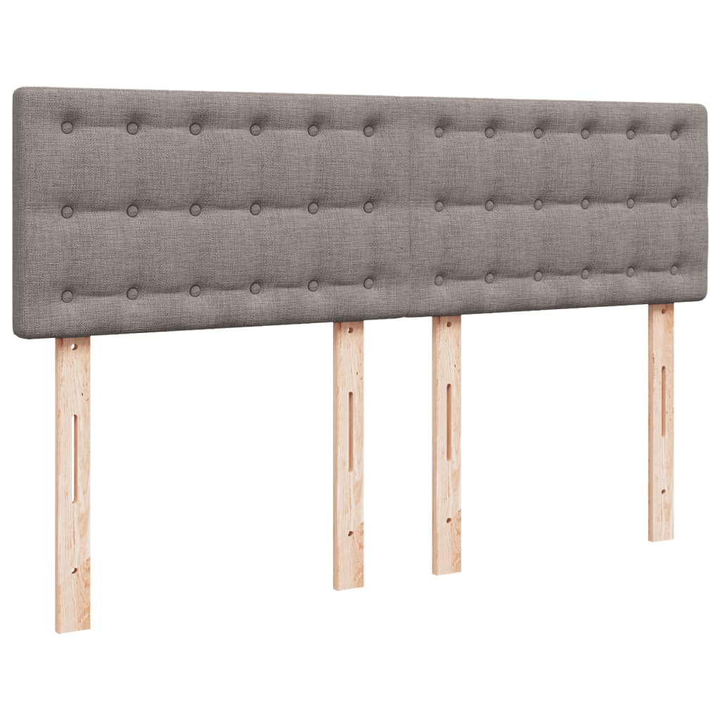 Giroletto a Molle con Materasso Tortora 140x200 cm in Tessuto | homemem39