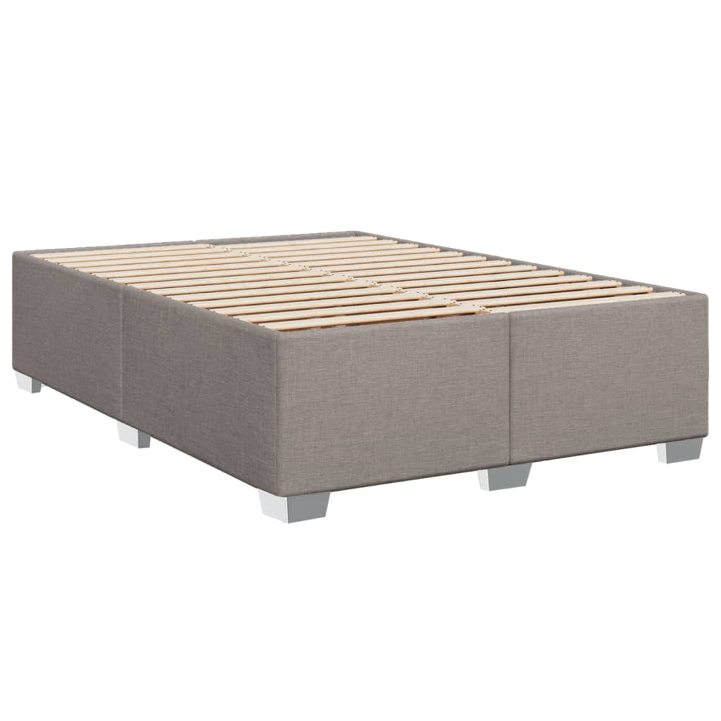 Giroletto a Molle con Materasso Tortora 140x200 cm in Tessuto | homemem39