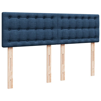 Giroletto a Molle con Materasso Blu 140x200 cm in Tessuto | homemem39