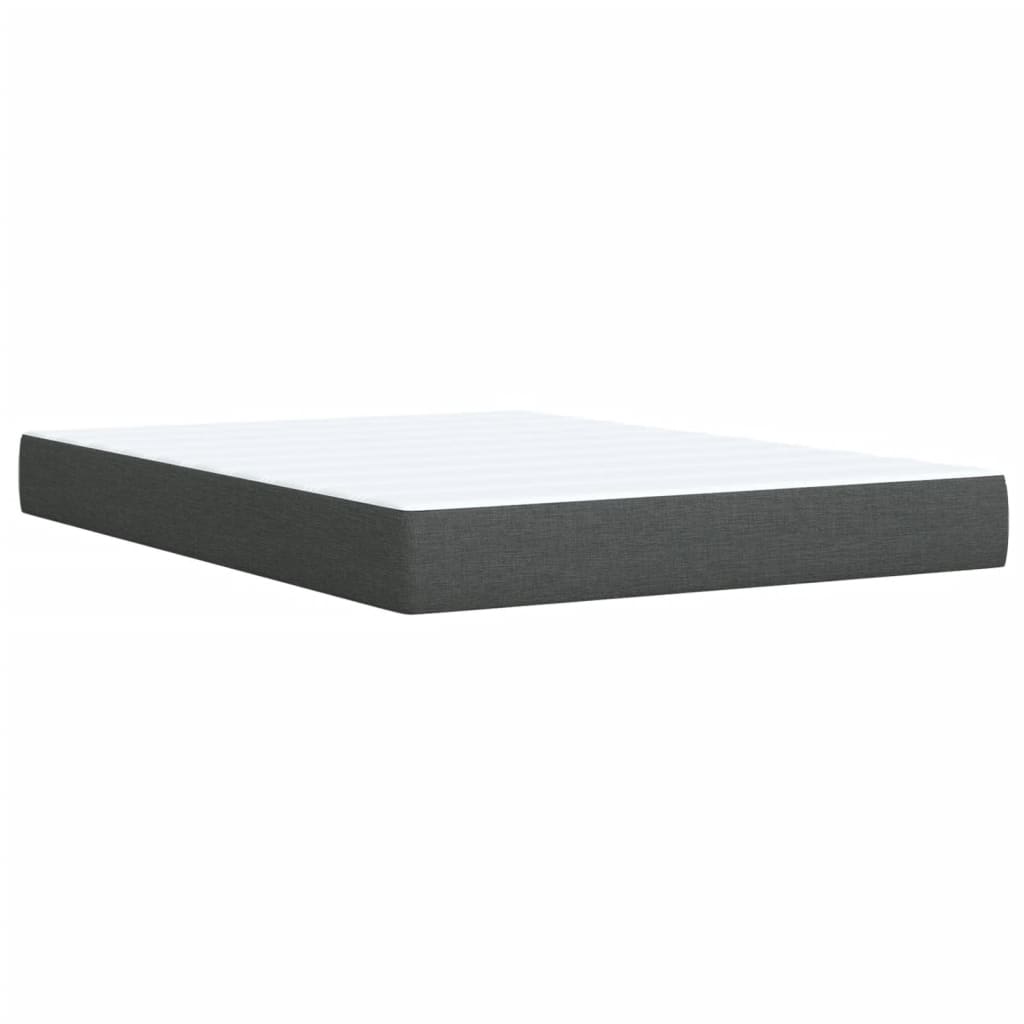 Giroletto a Molle con Materasso Grigio Scuro 160x200 cm Tessuto | homemem39