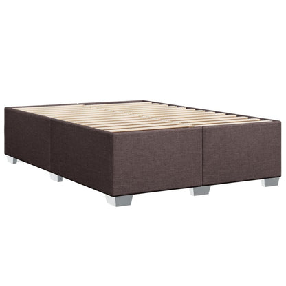 Giroletto a Molle con Materasso Marrone Scuro 160x200cm Tessuto | homemem39