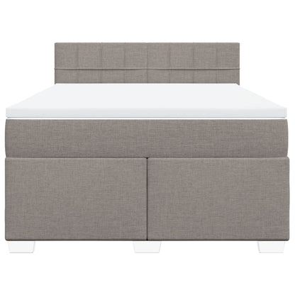 Giroletto a Molle con Materasso Tortora 160x200 cm in Tessuto | homemem39