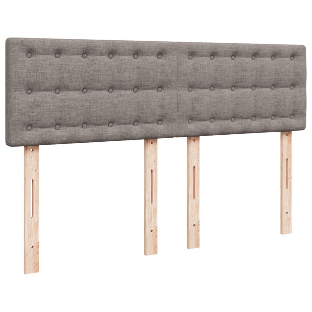 Giroletto a Molle con Materasso Tortora 160x200 cm in Tessuto | homemem39