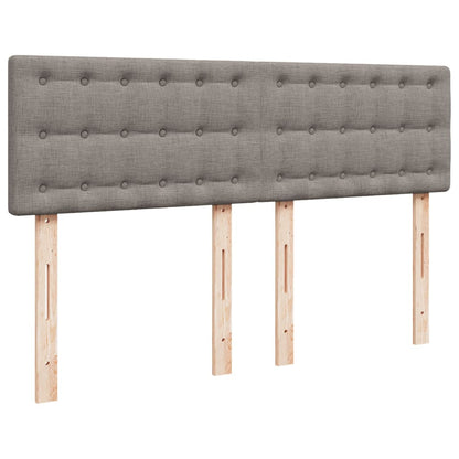 Giroletto a Molle con Materasso Tortora 160x200 cm in Tessuto | homemem39
