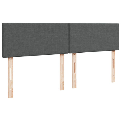 Giroletto a Molle con Materasso Grigio Scuro 180x200 cm Tessuto - homemem39