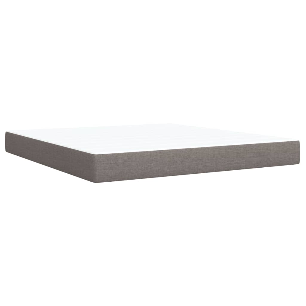 Giroletto a Molle con Materasso Tortora 180x200 cm in Tessuto | homemem39