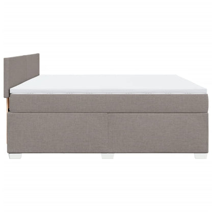 Giroletto a Molle con Materasso Tortora 180x200 cm in Tessuto | homemem39
