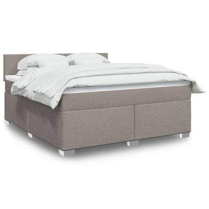 Giroletto a Molle con Materasso Tortora 180x200 cm in Tessuto | homemem39