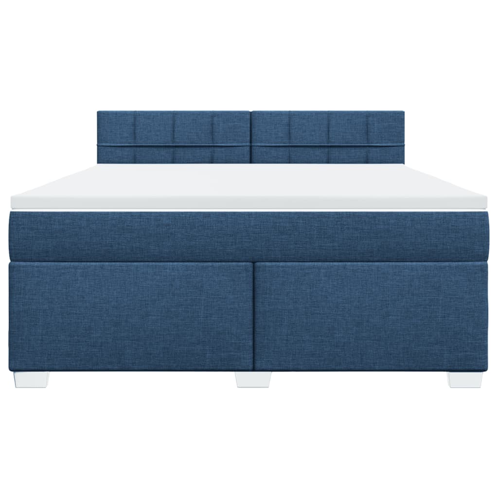 Giroletto a Molle con Materasso Blu 180x200 cm in Tessuto | homemem39