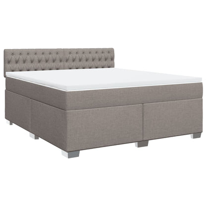 Giroletto a Molle con Materasso Tortora 180x200 cm in Tessuto | homemem39