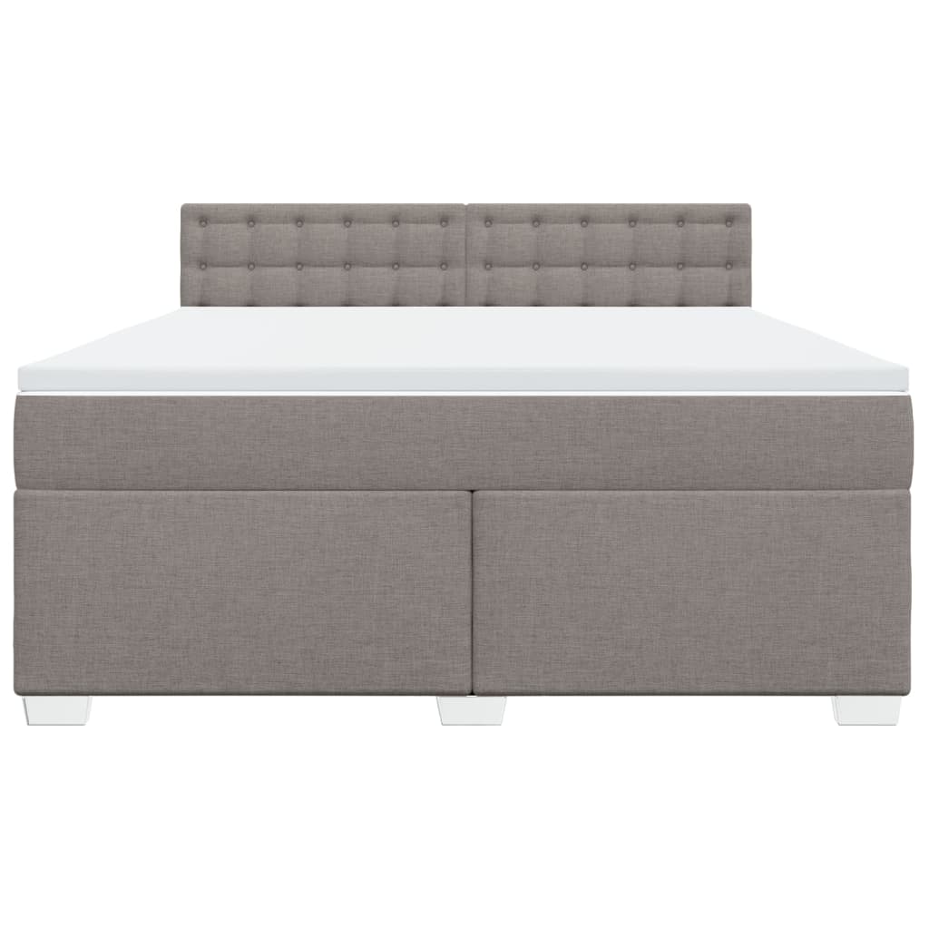 Giroletto a Molle con Materasso Tortora 180x200 cm in Tessuto | homemem39
