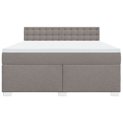 Giroletto a Molle con Materasso Tortora 180x200 cm in Tessuto | homemem39