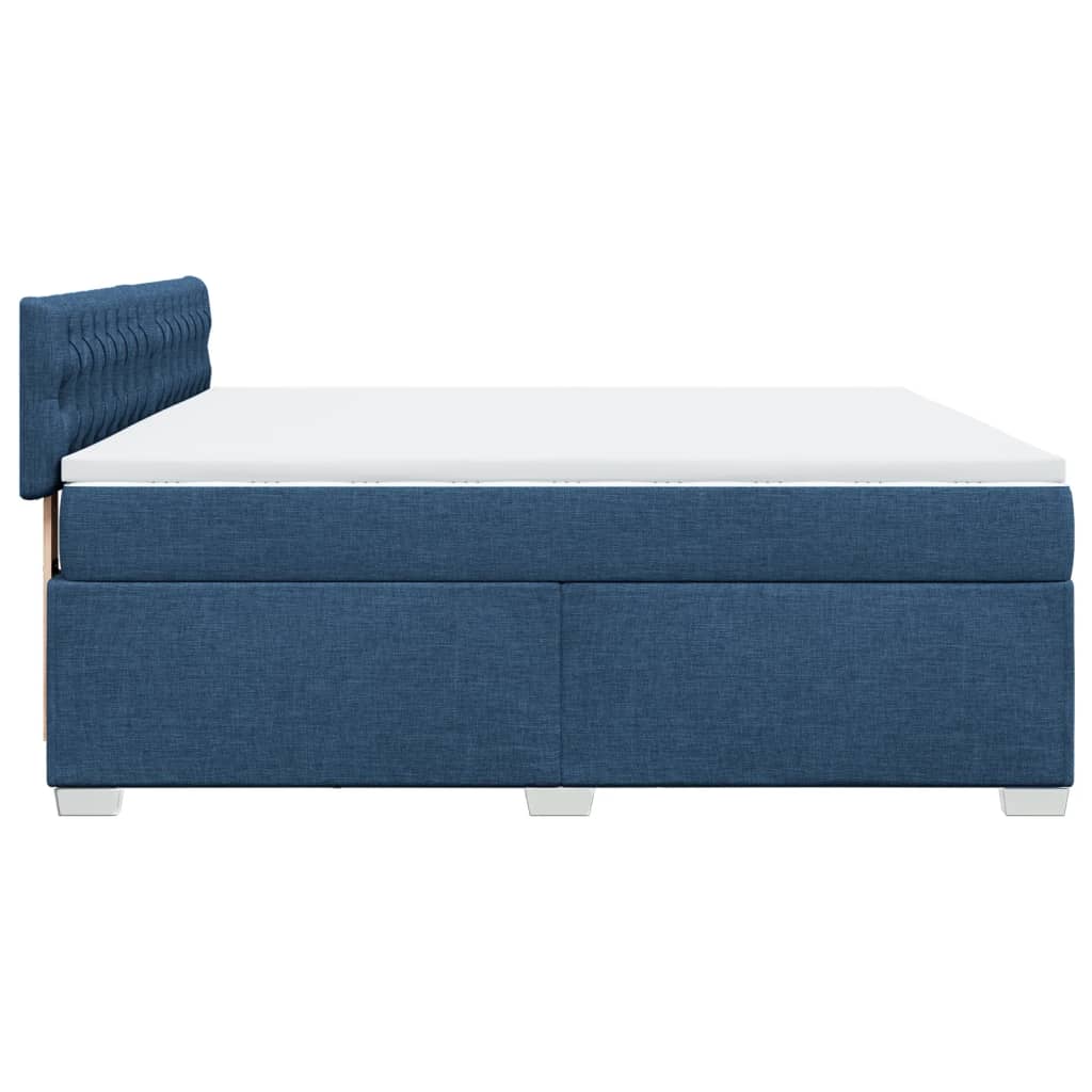 Giroletto a Molle con Materasso Blu 180x200 cm in Tessuto | homemem39