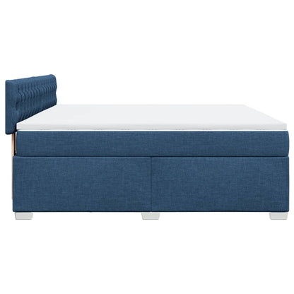 Giroletto a Molle con Materasso Blu 180x200 cm in Tessuto | homemem39