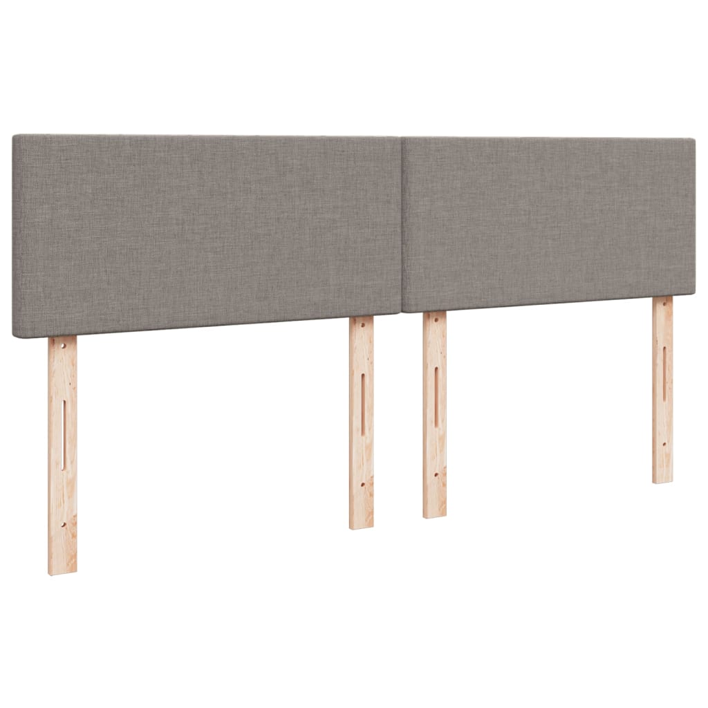 Giroletto a Molle con Materasso Tortora 200x200 cm in Tessuto | homemem39