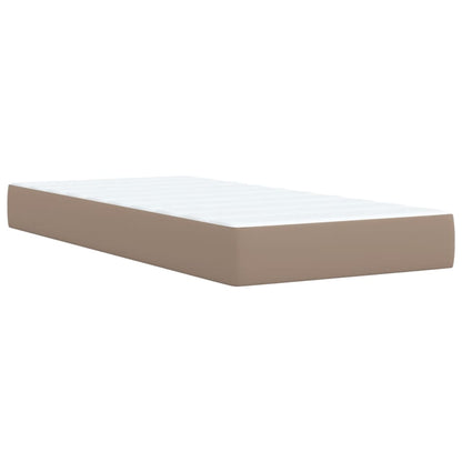 Giroletto a Molle con Materasso Cappuccino 90x190 cm Similpelle