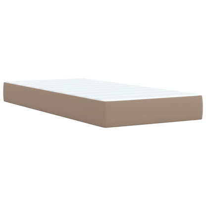 Giroletto a Molle con Materasso Cappuccino 100x200cm Similpelle