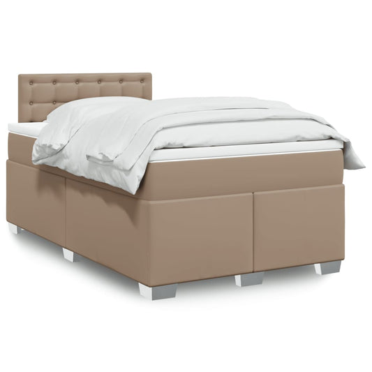 Giroletto a Molle con Materasso Cappuccino 120x190cm Similpelle