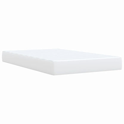 Giroletto a Molle con Materasso Bianco 120x200 cm in Similpelle