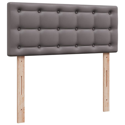 Giroletto a Molle con Materasso Grigio 120x200 cm in Similpelle | homemem39