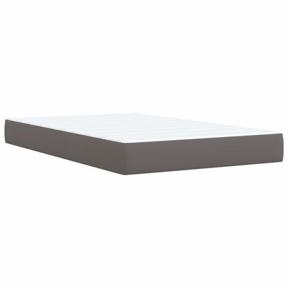 Giroletto a Molle con Materasso Grigio 120x200 cm in Similpelle | homemem39