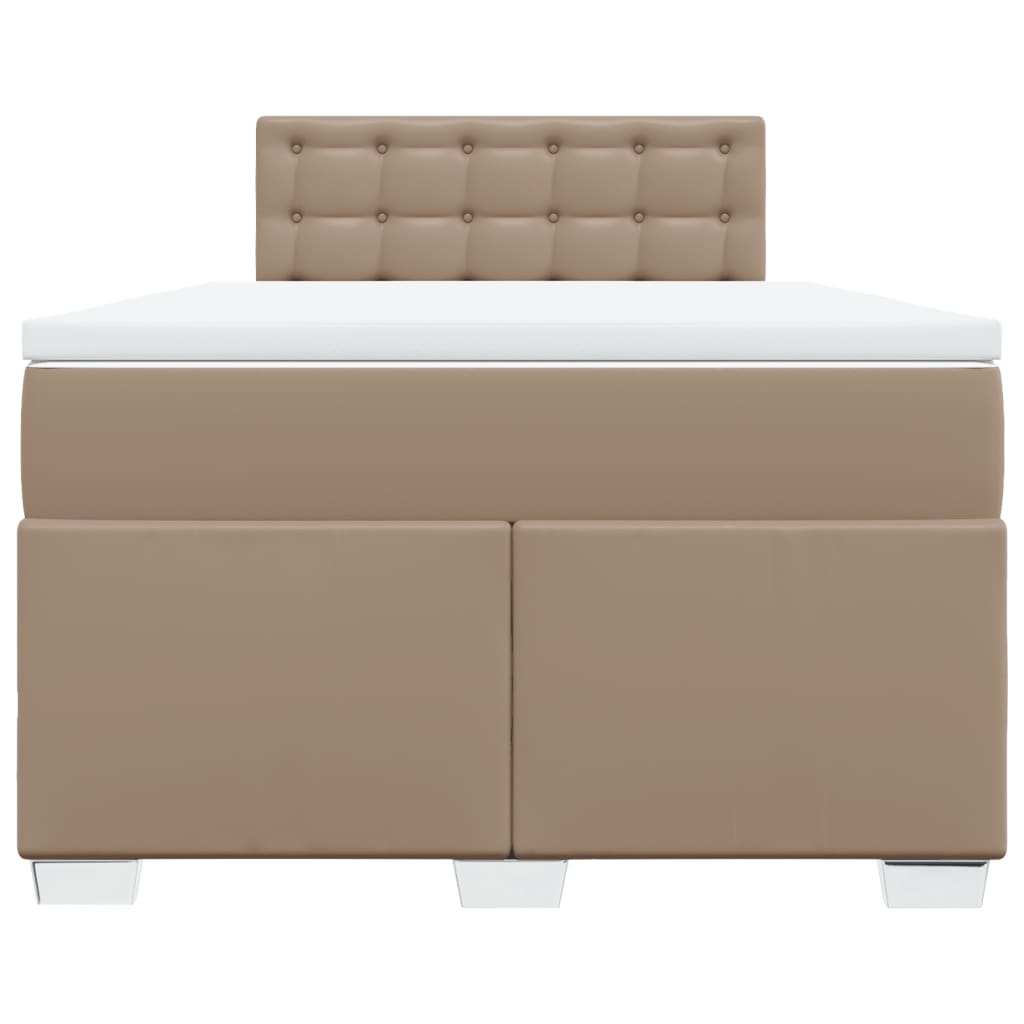 Giroletto a Molle con Materasso Cappuccino 120x200cm Similpelle