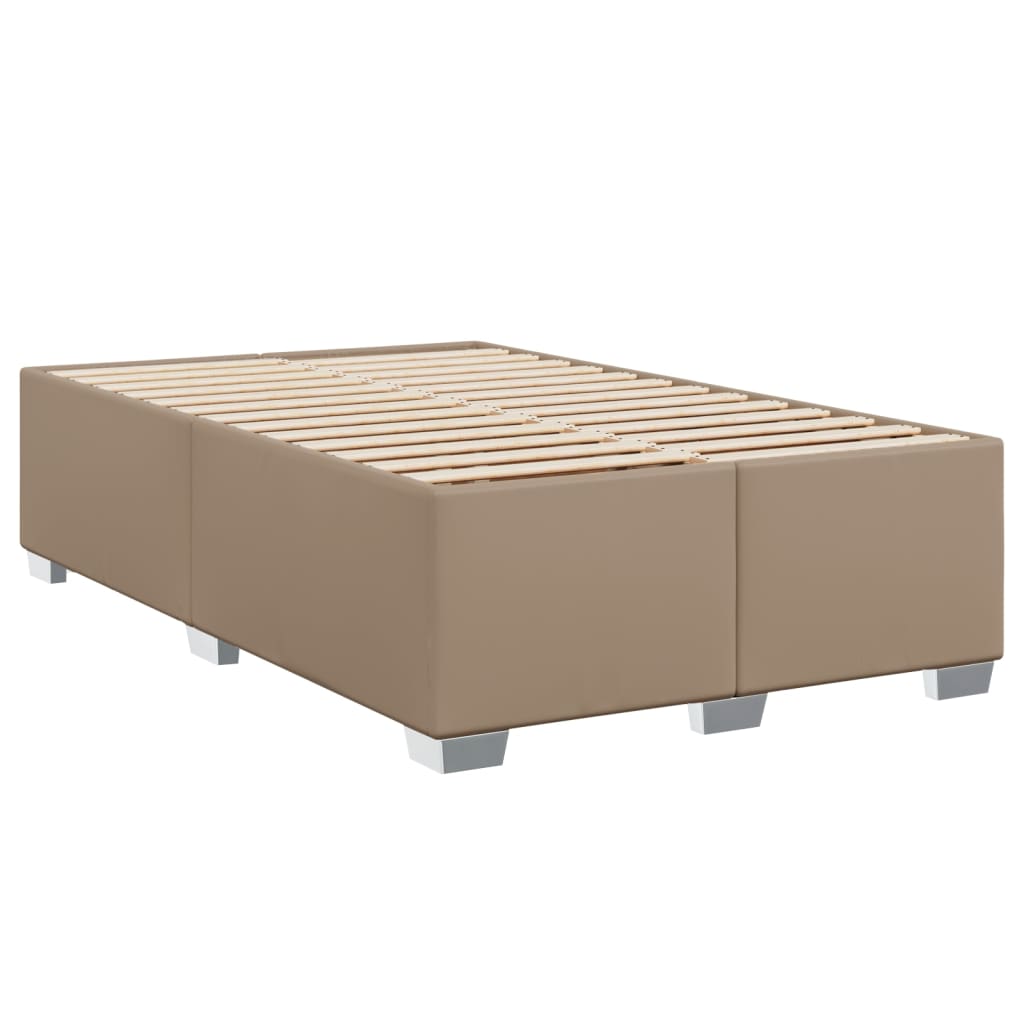 Giroletto a Molle con Materasso Cappuccino 120x200cm Similpelle