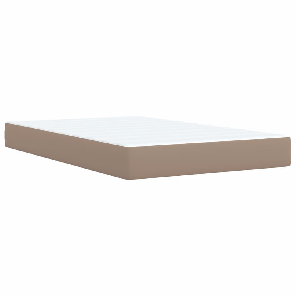 Giroletto a Molle con Materasso Cappuccino 120x200cm Similpelle