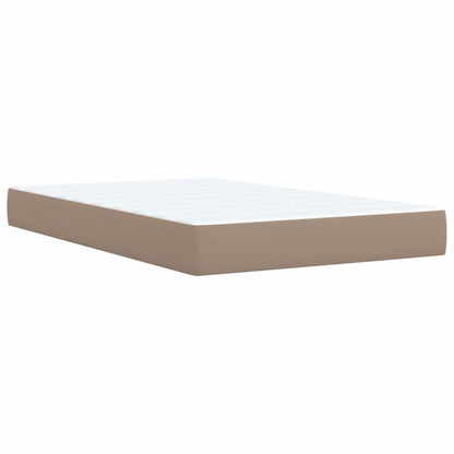 Giroletto a Molle con Materasso Cappuccino 120x200cm Similpelle