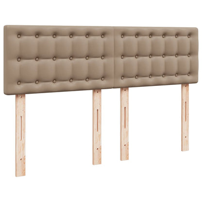 Giroletto a Molle con Materasso Cappuccino 140x190cm Similpelle