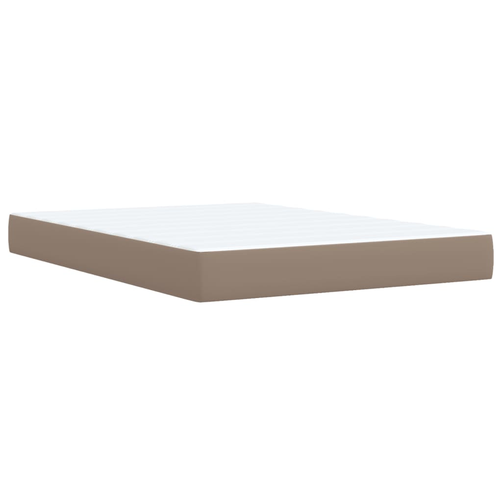 Giroletto a Molle con Materasso Cappuccino 140x190cm Similpelle